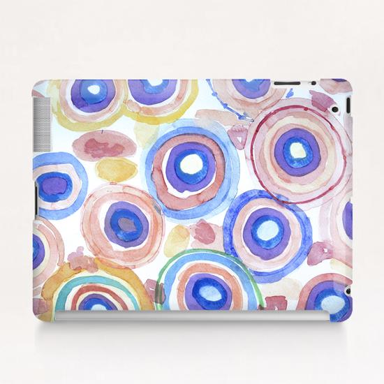 Picturesque Pastel Circles Pattern  Tablet Case by Heidi Capitaine