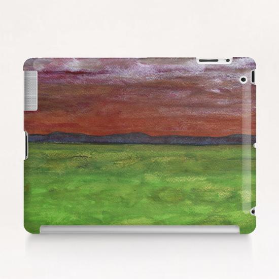 Golden Land In Silvery Shine Tablet Case by Heidi Capitaine