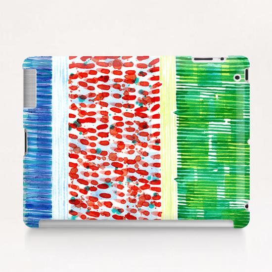 Joyful Stacked Patterns in High Format  Tablet Case by Heidi Capitaine