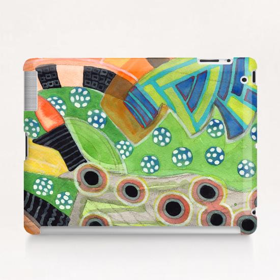 Curves and Patterns with Red Light Bulb  Tablet Case by Heidi Capitaine