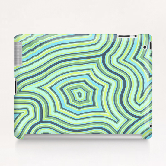 Blue Green Pattern Play Tablet Case by ShinyJill