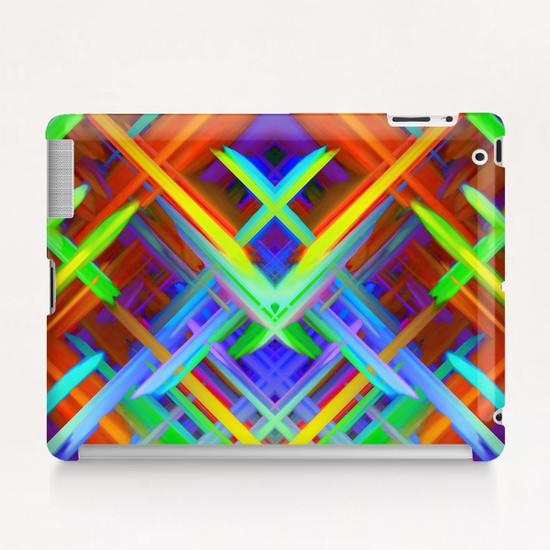 Colorful digital art splashing G466 Tablet Case by MedusArt