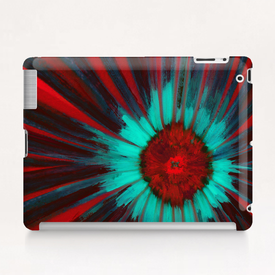 Red Flower Vortex Tablet Case by tzigone