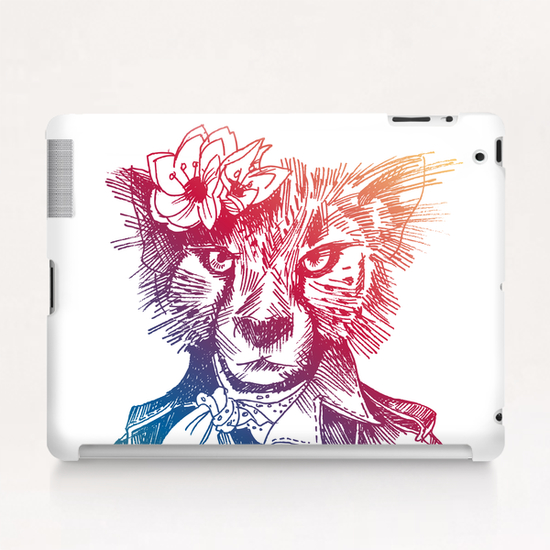 Cute Cheetah Tablet Case by Georgio Fabrello