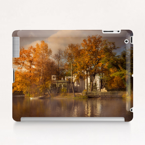 Golden leaves  Tablet Case by Jarek Blaminsky