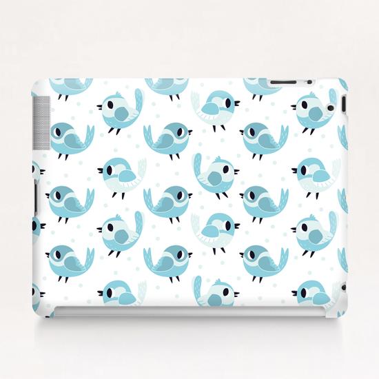 Blue Birds Pattern Tablet Case by Claire Jayne Stamper