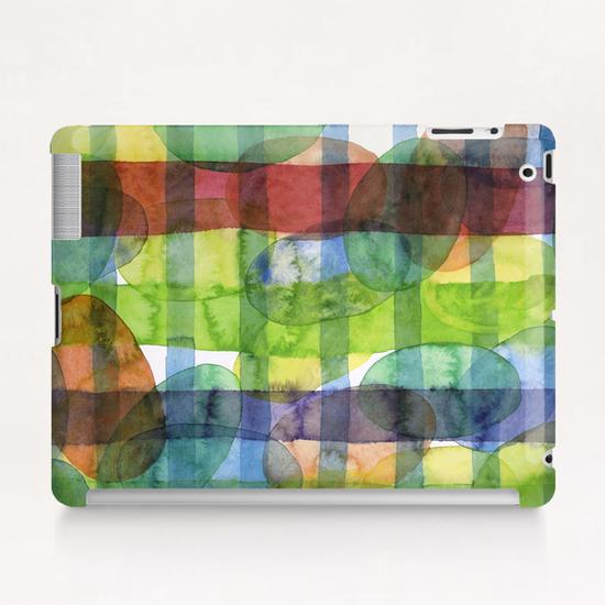 Ovals and Checks Tablet Case by Heidi Capitaine