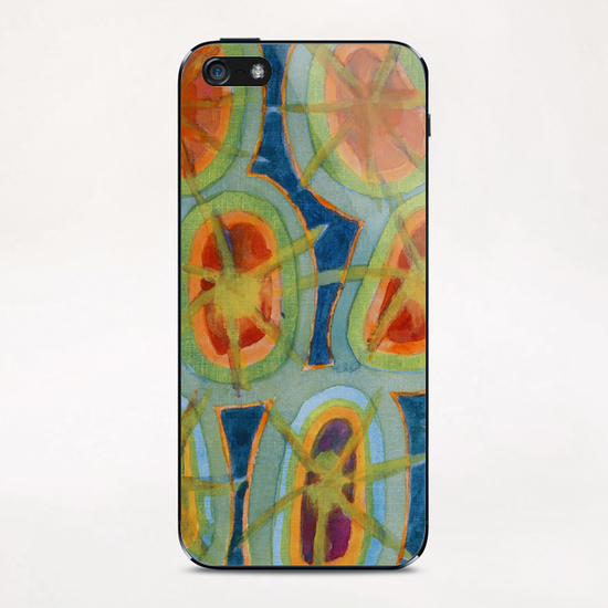 Radiant Circles iPhone & iPod Skin by Heidi Capitaine