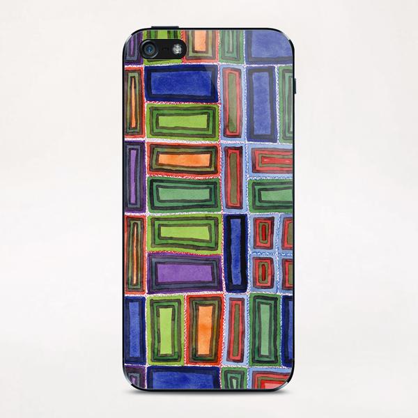 Melodic Rectangles Pattern  iPhone & iPod Skin by Heidi Capitaine