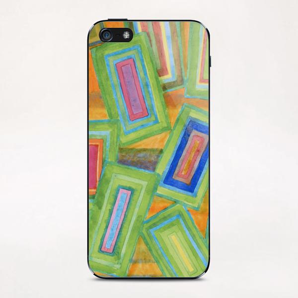 Vibrant Rectangles iPhone & iPod Skin by Heidi Capitaine