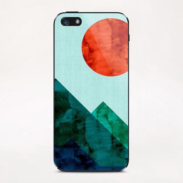 Watercolor landscape geometrica II iPhone & iPod Skin by Vitor Costa