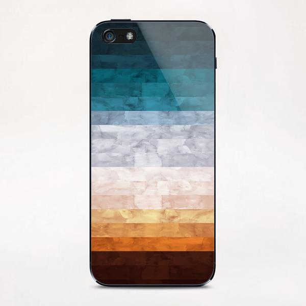 Minimalist landscape watercolor iPhone & iPod Skin by Vitor Costa