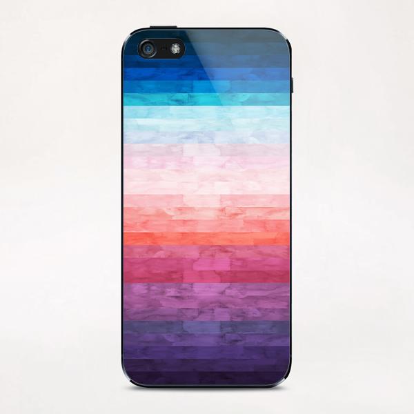 Geometric landscape watercolor iPhone & iPod Skin by Vitor Costa