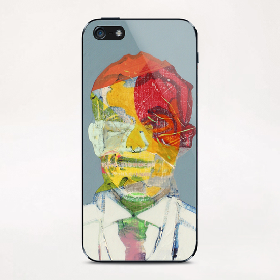 Auto-portrait Blanc iPhone & iPod Skin by Pierre-Michael Faure