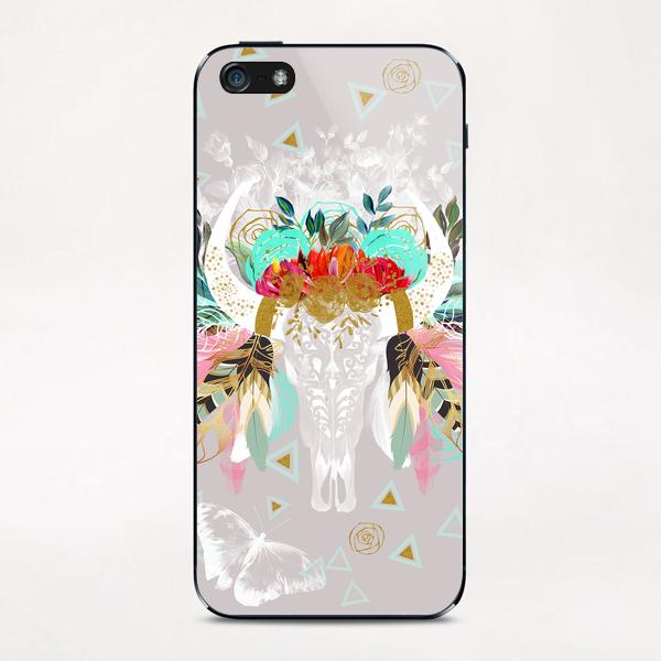 Skull fantasy boho iPhone & iPod Skin by mmartabc