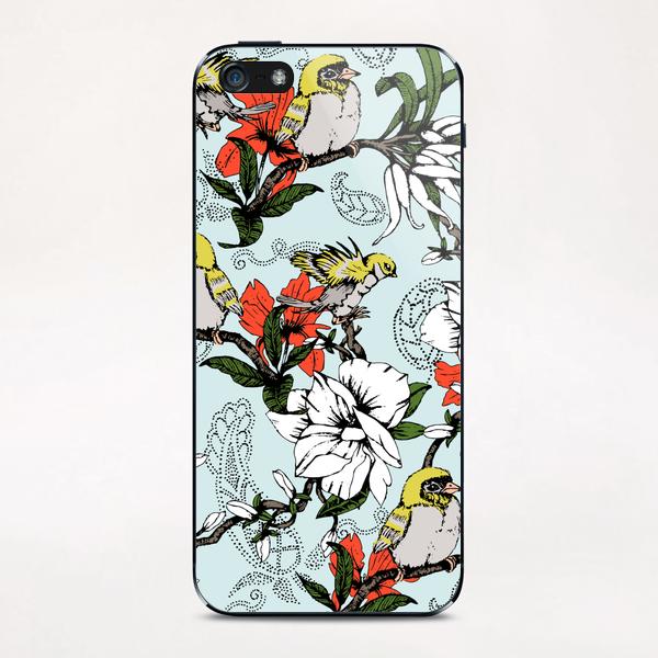 The Birds and the Paisley Garden iPhone & iPod Skin by mmartabc