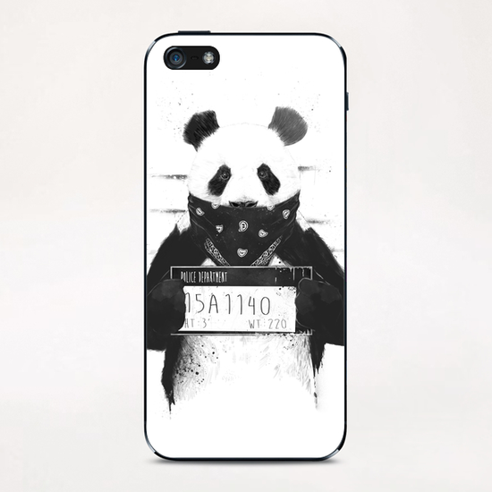 Bad panda iPhone & iPod Skin by Balazs Solti