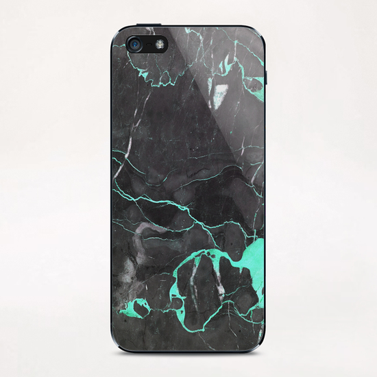 Blue and Grey Marble iPhone & iPod Skin by cafelab