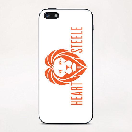 Heart of Steele (Orange) iPhone & iPod Skin by bthwing