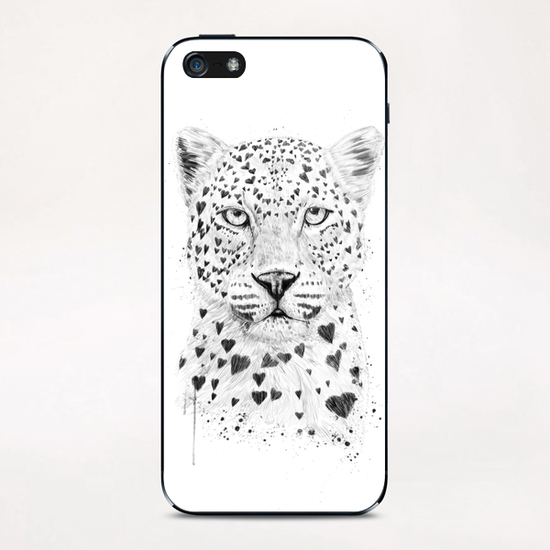 Lovely leopard iPhone & iPod Skin by Balazs Solti