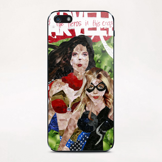 need the heros in this crazy world iPhone & iPod Skin by frayartgrafik