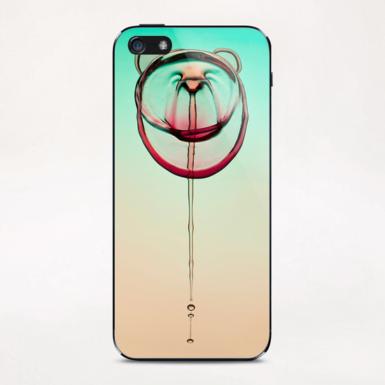 Smiling teddy bear iPhone & iPod Skin by Jarek Blaminsky