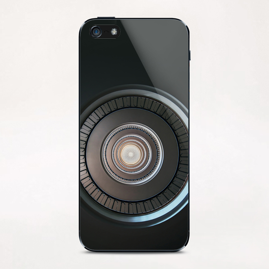 Monochromatic round staircase iPhone & iPod Skin by Jarek Blaminsky