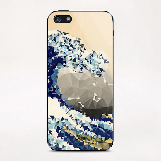 Triangular Kanagawa iPhone & iPod Skin by Vic Storia