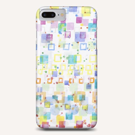 Light Squares with Drops Pattern  Phone Case by Heidi Capitaine