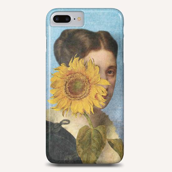 Girl with Sunflower 2 Phone Case by DVerissimo