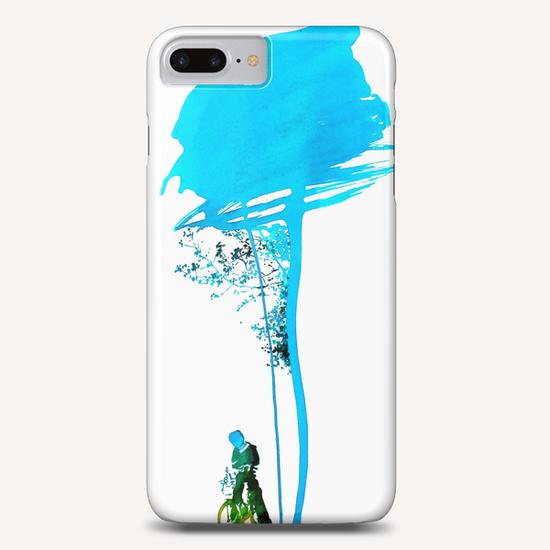 "Petite pose sous l'arbre bleu"  Phone Case by Virginie Rahem Ancey