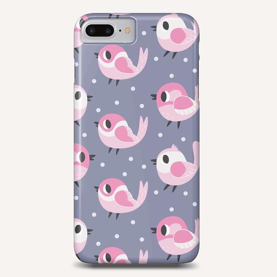 Pink Birds Pattern Phone Case by Claire Jayne Stamper