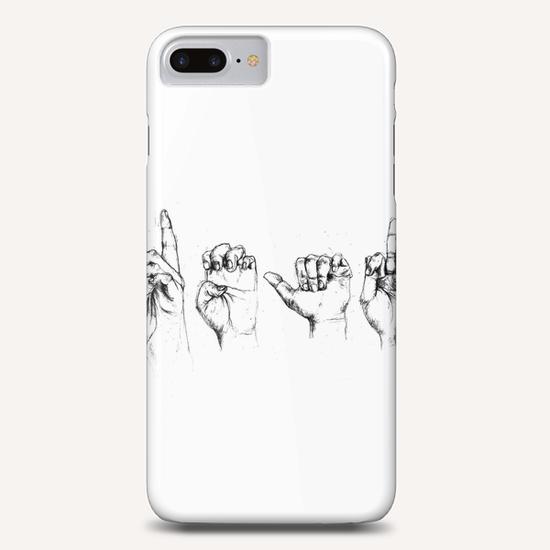 deaf hands Phone Case by maya naruse