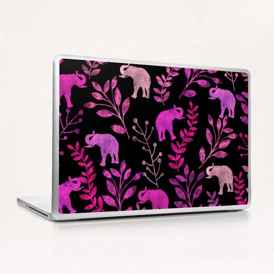 Floral and Elephant  Laptop & iPad Skin by Amir Faysal