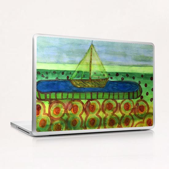 Sailing Ship in a Tin Laptop & iPad Skin by Heidi Capitaine