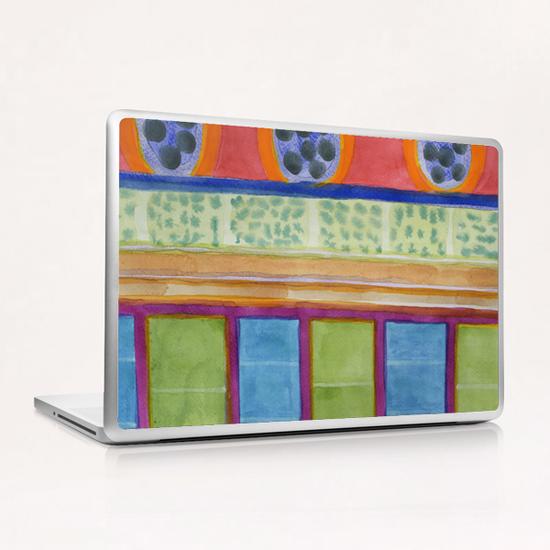 Paw Prints on the Wall  Laptop & iPad Skin by Heidi Capitaine