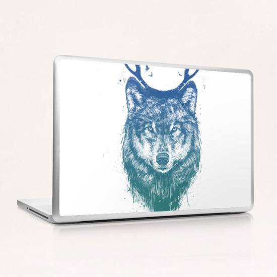 Deer wolf Laptop & iPad Skin by Balazs Solti