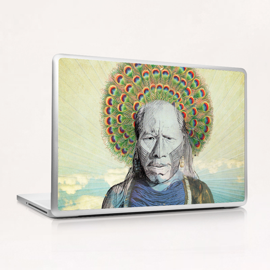 Indian Peacock Laptop & iPad Skin by tzigone