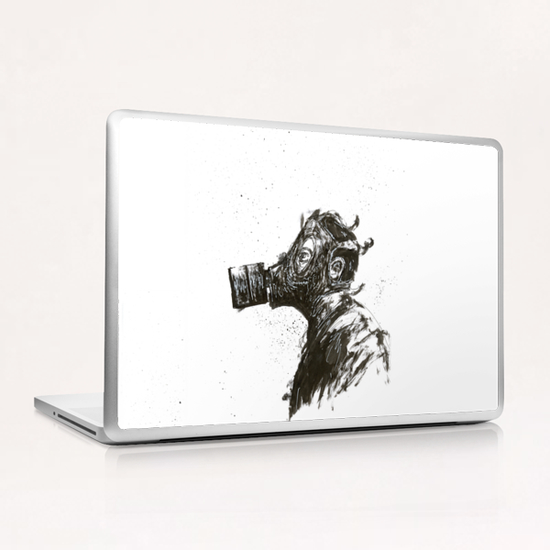 Gas Mask Laptop & iPad Skin by Aaron Morgan