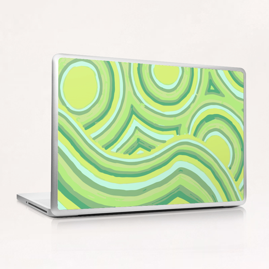 Green Color Burst Laptop & iPad Skin by ShinyJill