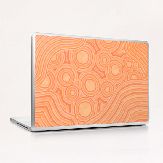 Orange Color Burst Laptop & iPad Skin by ShinyJill