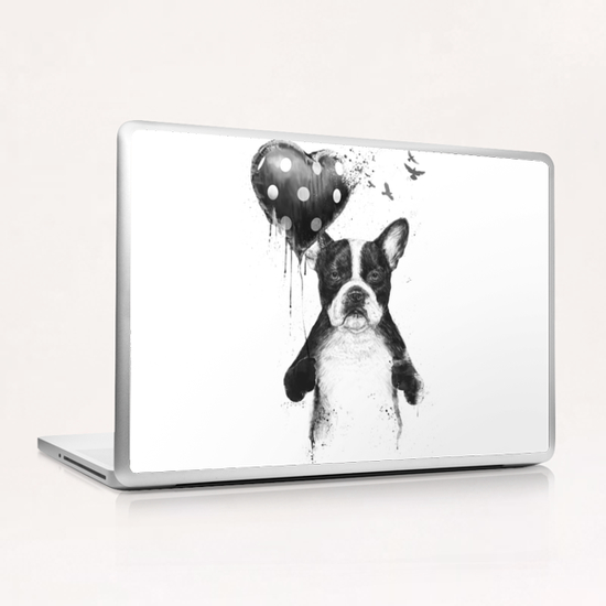 My heart goes boom Laptop & iPad Skin by Balazs Solti