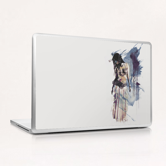 Bellydancer Abstract Laptop & iPad Skin by Galen Valle