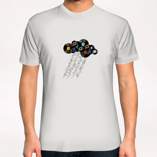 Music Cloud T-Shirt by Alex Xela