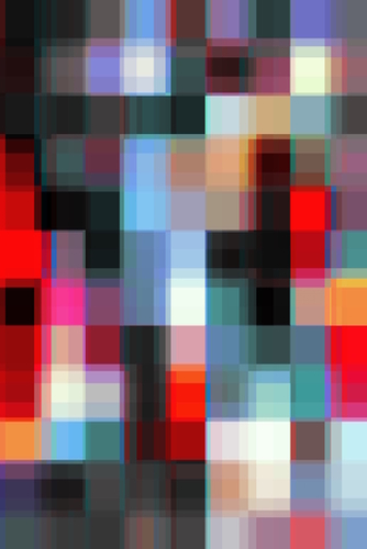 graphic design geometric pixel square pattern abstract background in red pink blue Mural by Timmy333
