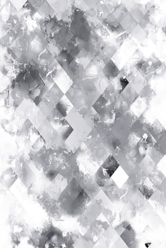 geometric pixel square pattern texture abstract art background in black and white Mural by Timmy333