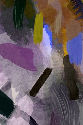 abstract splatter brush stroke painting texture background in purple brown blue Mural by Timmy333