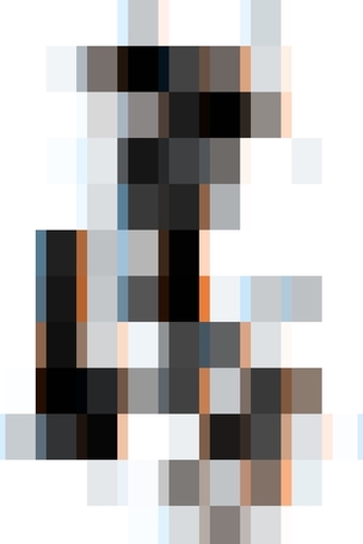 geometric pixel square pattern abstract background in brown black and white Mural by Timmy333