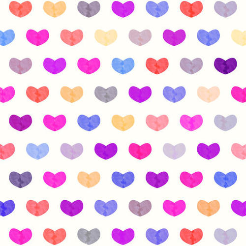 Cute Hearts #2 Mural by Amir Faysal