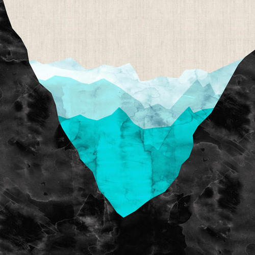 Watercolor landscape geometrica I Mural by Vitor Costa